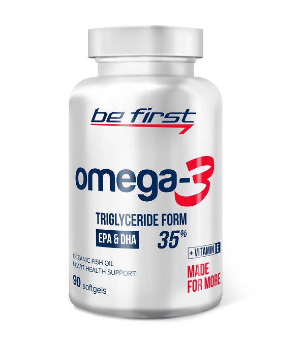 картинка Be First Omega-3 + витамин Е 90 капс от магазина Спорт ВСК