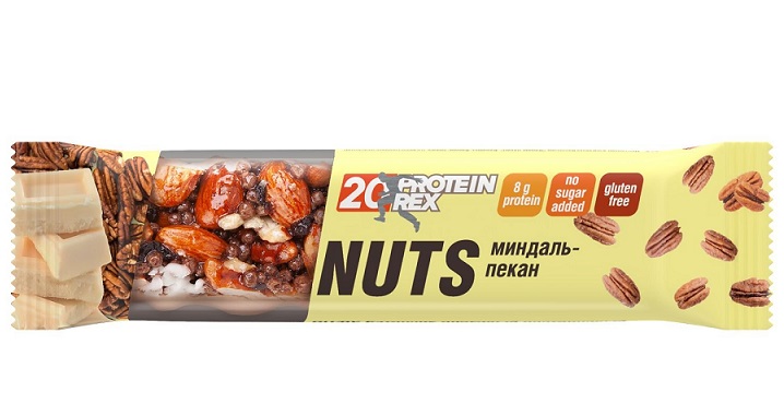 картинка Батончик протеиновый Proteinrex 20% Nuts от магазина Спорт ВСК