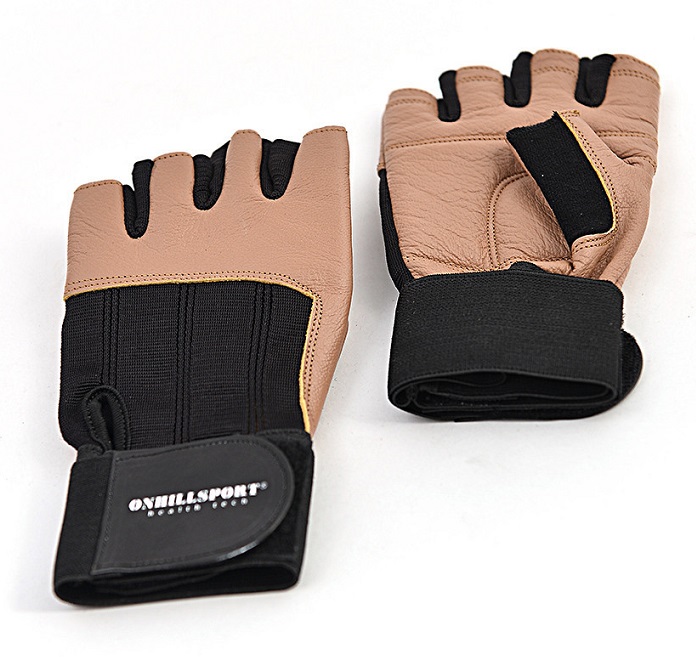 картинка Перчатки для фитнеса мужские коричневые Q11 от магазина Спорт ВСК