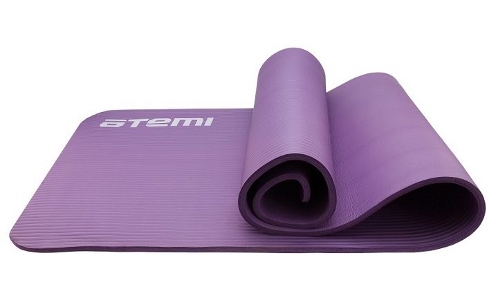 Коврик для йоги и фитнеса Atemi NBR 183x61x1 см фиолетовый