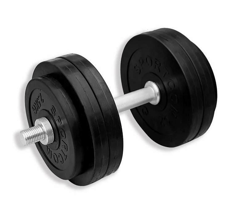 Гантель разборная 14 кг обрезиненная