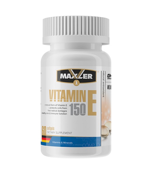 картинка Maxler Vitamin E Natural 150 мг 60 капс от магазина Спорт ВСК