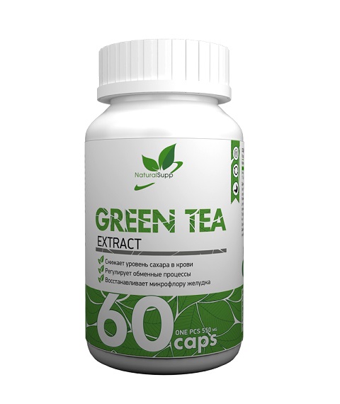 картинка NaturalSupp Green Tea 60 капс от магазина Спорт ВСК