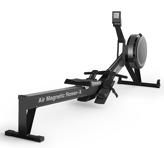 Гребной тренажер Air Magnetic Rower-X Black