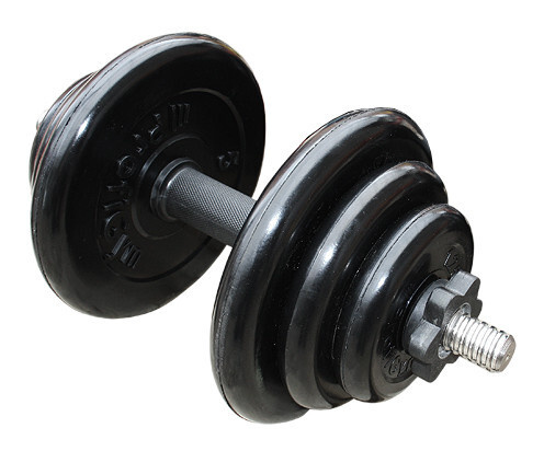 Гантель разборная 19 кг обрезиненная