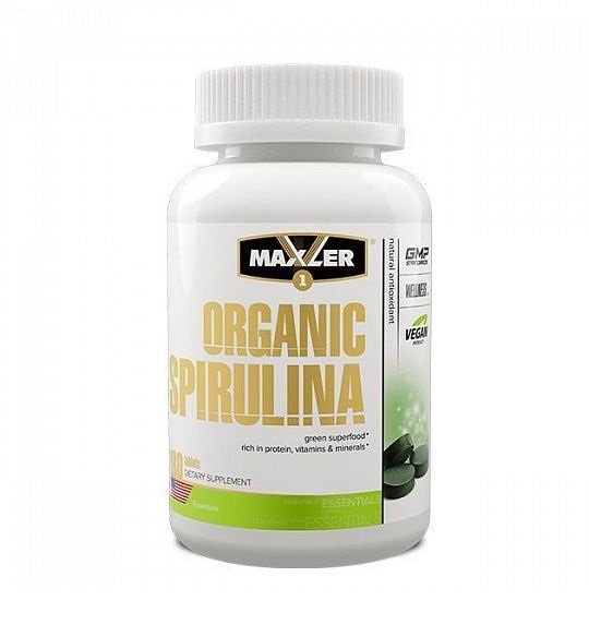 Maxler Organic Spirulina 500 mg 180 таб