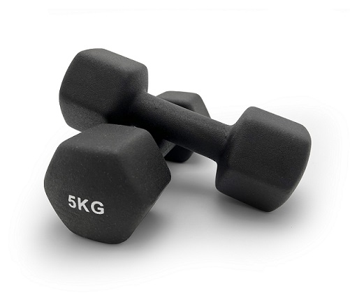 Гантель неопреновая UnixFit 5 кг, пара