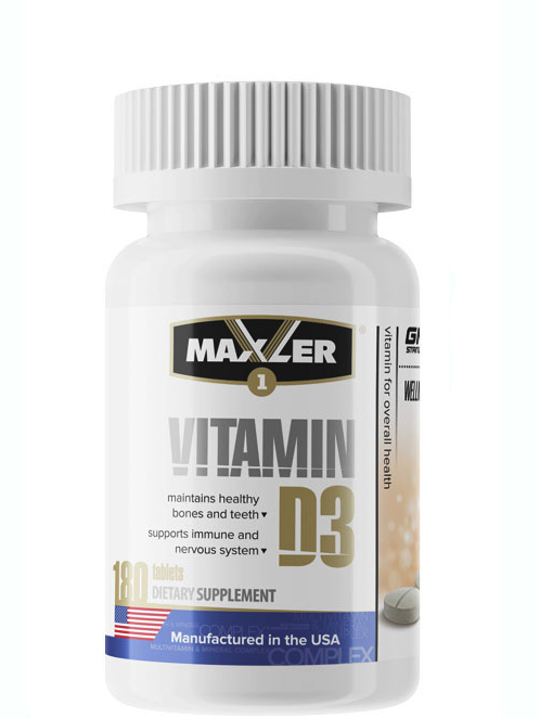 картинка Maxler Vitamin D3 180 таб от магазина Спорт ВСК