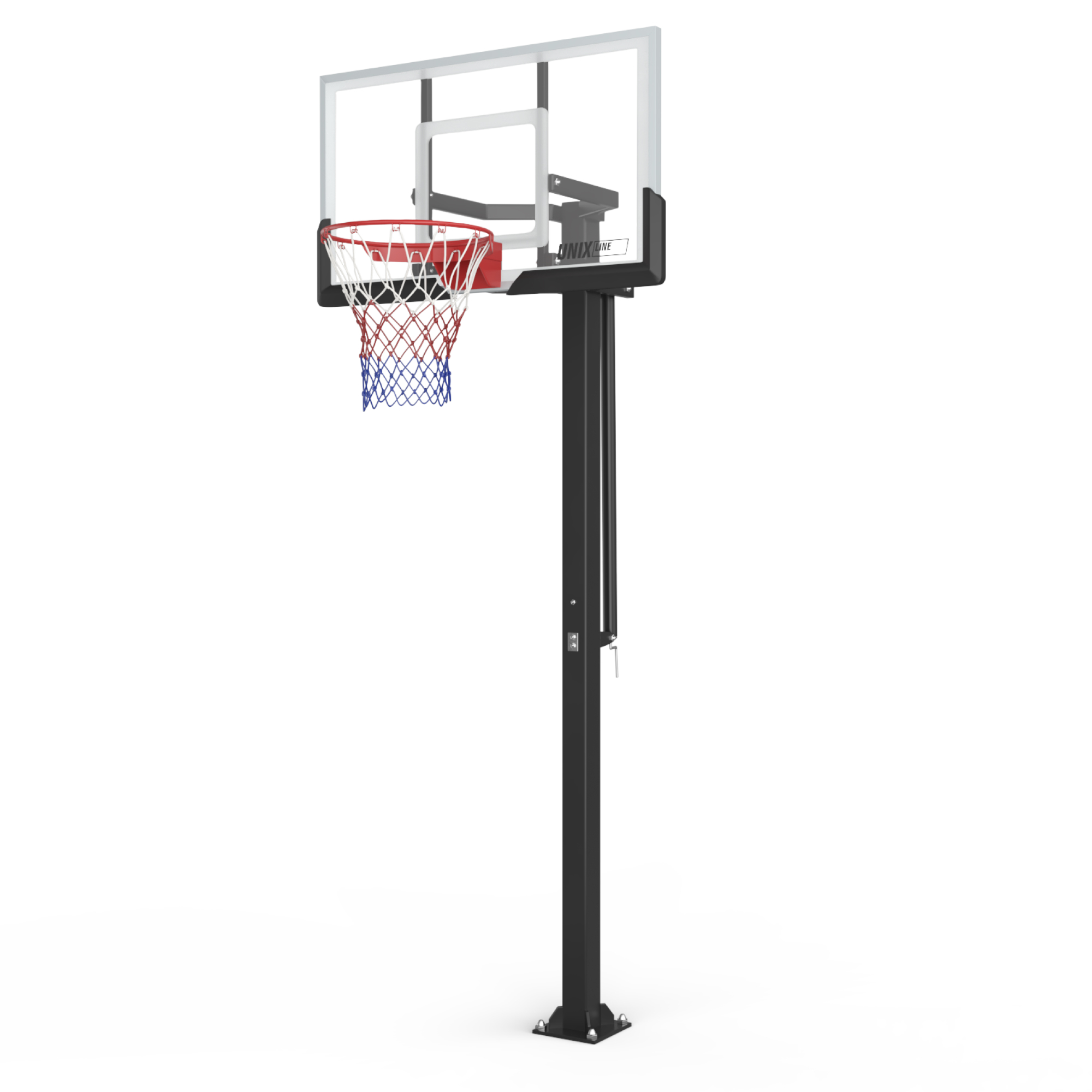 Баскетбольная стойка B-Stand-PC 54"x32" R45 H230-305 см