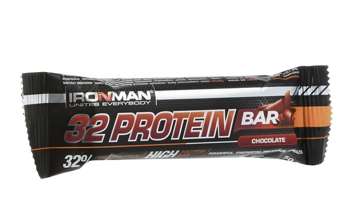картинка Батончик Ironman "32 Protein" 50 гр, шоколад от магазина Спорт ВСК