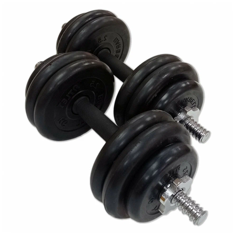 Гантель разборная 12 кг обрезиненная