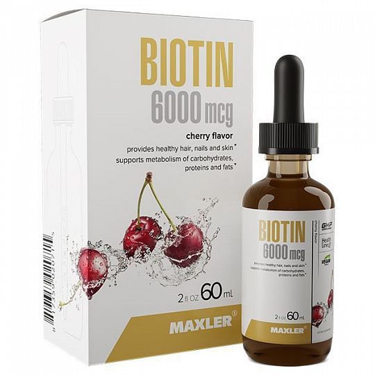 картинка Maxler Biotin 6000 mcg drops 60 мл от магазина Спорт ВСК