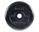 Диск обрезиненный BARBELL ATLET 25 кг