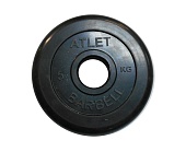 Диск обрезиненный BARBELL ATLET 5 кг