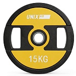 Диск уретановый c хватом PRO 15 кг, 51 мм