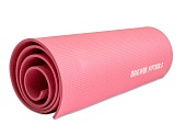Мат для аэробики и фитнеса 180х60 см, 6 мм ЭВА розовый