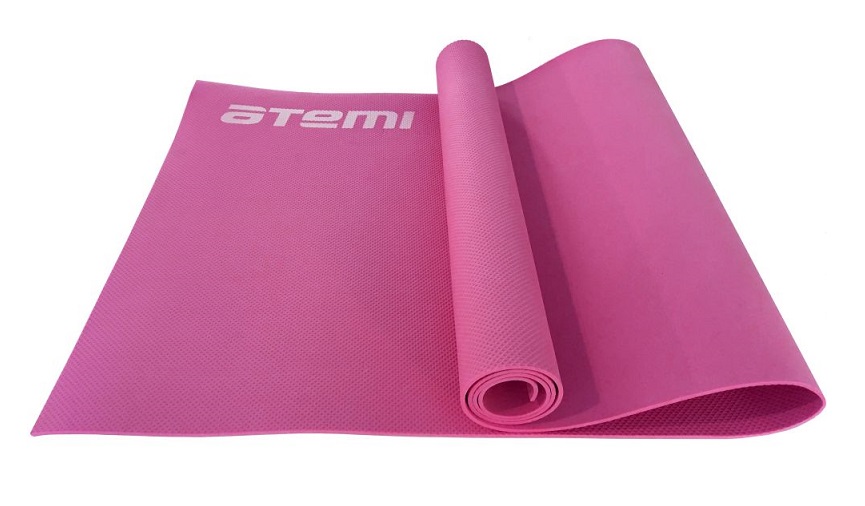 Коврик для йоги и фитнеса ЭВА 173х61х0,6 см розовый