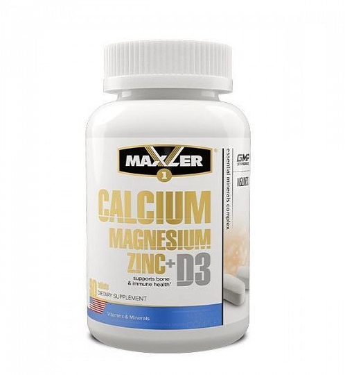 Maxler Calcium Zinc Magnesium+D3 90 таб